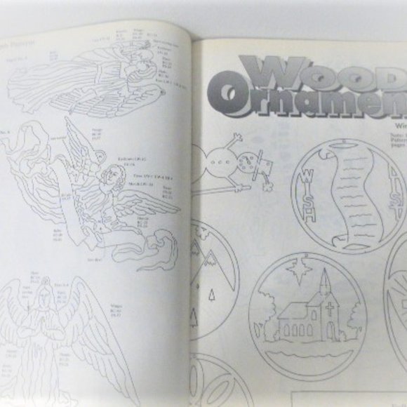 BK26 Lot of 3 WOODWORKING Magazines Christmas Wood Ornaments Scroll Saw Work - Picture 12 of 16